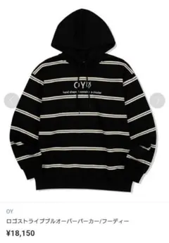 OY ストライプ フーディー