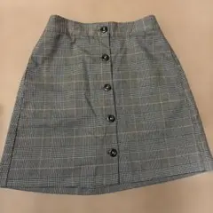 台形スカート　レディース　チェック柄　フリーサイズ　送料込み