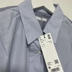 ユニクロ+J スーピマコットンストライプシャツ長袖Blue