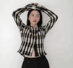 CLANE SHIRRING DESIGN BLOUSE MIX サイズ1 - メルカリ