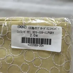 CS海のブロードにシャンパーニュ　カナリーイエローにPGRY 2.0m