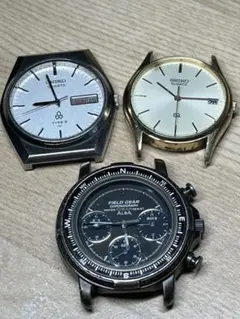 SEIKO TYPEⅡ SQ　ALBA FIELD GEAR 不動品　3個セットのサムネイル