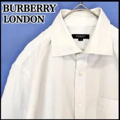 バーバリー ロンドン 長袖シャツ メンズ ワイシャツ ドレスシャツ 水色 綿