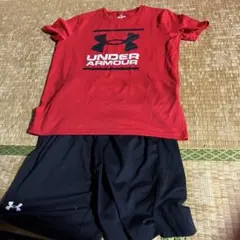 UNDER ARMOUR ジャージ上下セット 赤黒