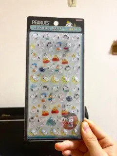 【正規品】ボンボンドロップシールミニ スヌーピー青 変装