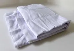 白系 透け感のある格子柄生地 約110cm×550cm 5.5m ハンドメイド用