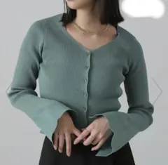 FREE'S MART  マシンウォッシャブルコンパクトVネックカーディガン