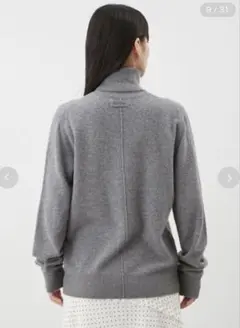 ミラオーウェン タートルネックセーター グレー