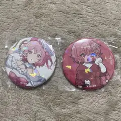 ローソン　大妖怪　nqrse　なるせ　レア ホロ缶バッジ 2種セット