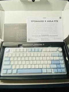 Aura F75 メカニカルキーボード Sea Salt Blue - メルカリ