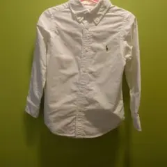 Ralph Lauren 長袖白シャツ サイズ5 （110cm）男女兼用