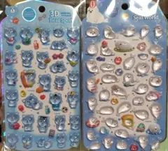 くま　あざらし　ドロップシール