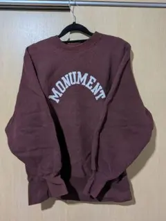 70s Champion リバースウィーブ 単色タグ 青単 アーチロゴ