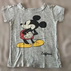 ミッキーマウス Tシャツ 110サイズ グレー