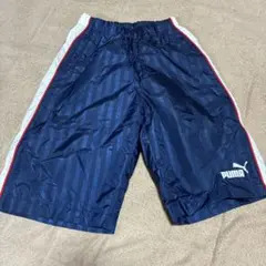 PUMA ストライプ ハーフパンツ ブルー - メルカリ