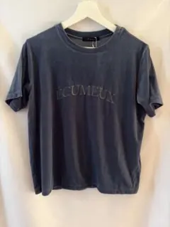 Té chichi シアーベロアロゴ刺繍Tシャツ ブルーのサムネイル