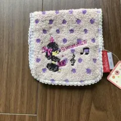 SWIMMER ポケット付きタオルハンカチ ドット柄 パープルのサムネイル