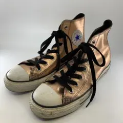 CONVERSE メタルレザーHI シャンパンピンク　US5.5　24.5cm
