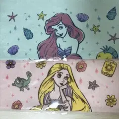 ディズニー　ラプンツェル　アリエル　タオル