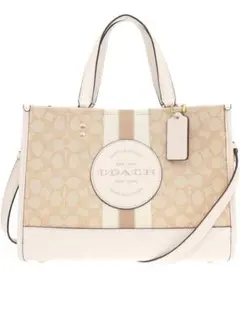 【COACH 】ハンドバッグ(ベージュ)タグ付き新品未使用品