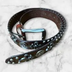 vintage italy nanni ナンニ 本革 ベルト 黒 ブラック - メルカリ