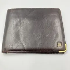 dp4939 LANVIN 二つ折り財布 ダークブラウン レザーのサムネイル