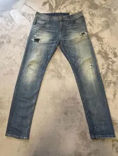 DIESEL KRAYVER W33 ダメージ加工ストレート デニム メンズ L