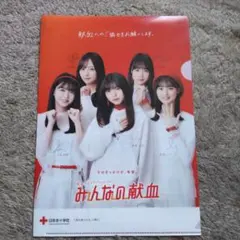 乃木坂46クリアファイル A4　日本赤十字