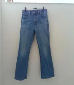 ブーツカットデニム 青