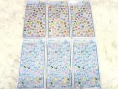 6個　ボンボンドロップシールミニ しずくちゃん まとめ