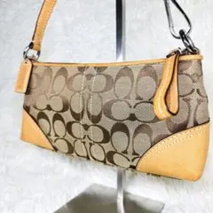 COACH コーチ 美品 アクセサリーポーチ ショルダーバッグ