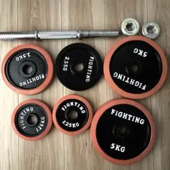 FIGHTINGROADダンベル2.5kg✖️4枚1.25kg ✖️6枚シャフト付き FIGHTINGROADダンベル2.5kg✖️4枚1.25kg ✖️6枚シャフト付き - メルカリ