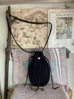 新作　巾着　黒　内ポケット付き