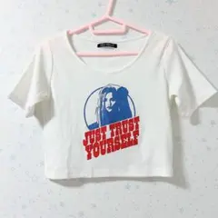 スプレイプレミアム Tシャツ 半袖 ロゴプリント クロップド丈 リブ 夏服のサムネイル