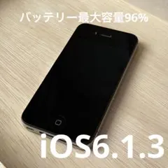 【美品】 iPhone4s ブラック 16GB au iOS6.1.3