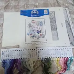 DMC Crockery and Violets クロスステッチ 刺繍キット