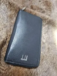 dunhill ブラック レザー キーケース