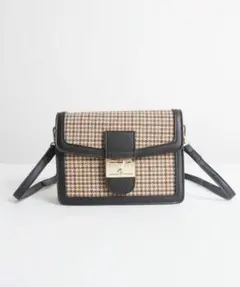 千鳥柄格子柄 ショルダーバッグ　韓国　おしゃれ　レディース