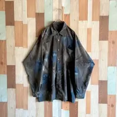 国産 90s 00s vintage 総柄シャツ グラデーション 古着 y2k