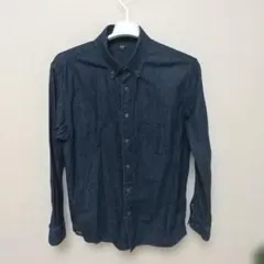 美品！UNIQLO デニムシャツ Mサイズ 濃紺