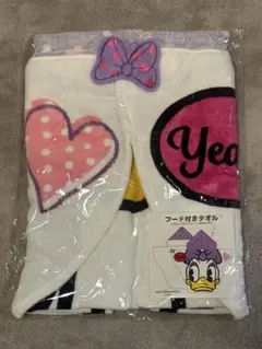 ディズニー　フード付きタオル　デイジー　プールタオル　ラップタオル