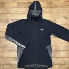 【極美品】アンダーアーマー ナイロンジャケット ジップアップ フード M