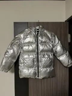 GAP シルバー ダウンジャケット フード付き