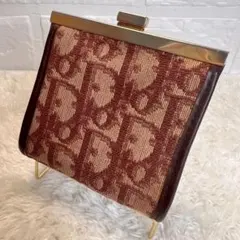 美品！Dior ディオール　コインケース・小銭入れ　がま口　赤　トロッター