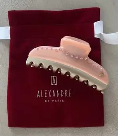 新品！Alexandre de Paris ヘアクリップ ピンク ゴールド M - メルカリ