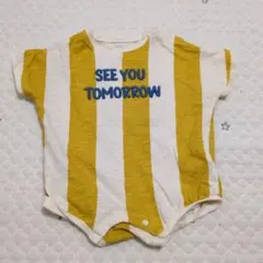 ロンパース　ベビー服　ストライプ　バースデイ　futafuta フタフタ