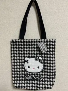 サンリオ ハローキティ トートバッグ 千鳥格子