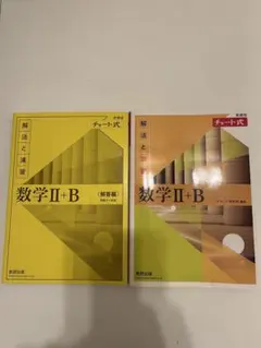 数研出版 改訂版 チャート式 解法と演習 数学II+B 黄色チャート