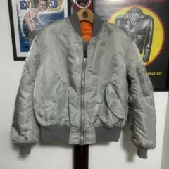 90s USA製 alpha USAF MA-1 希少グレーボディ Lサイズ