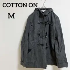 海外古着✨ COTTON ON 【M】グレー ダッフルコート 秋冬春 シンプル